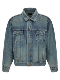 Saint Laurent Trucker Jacket Blue