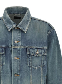Saint Laurent Trucker Jacket Blue