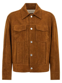 Ami Paris Trucker Jacket Brown