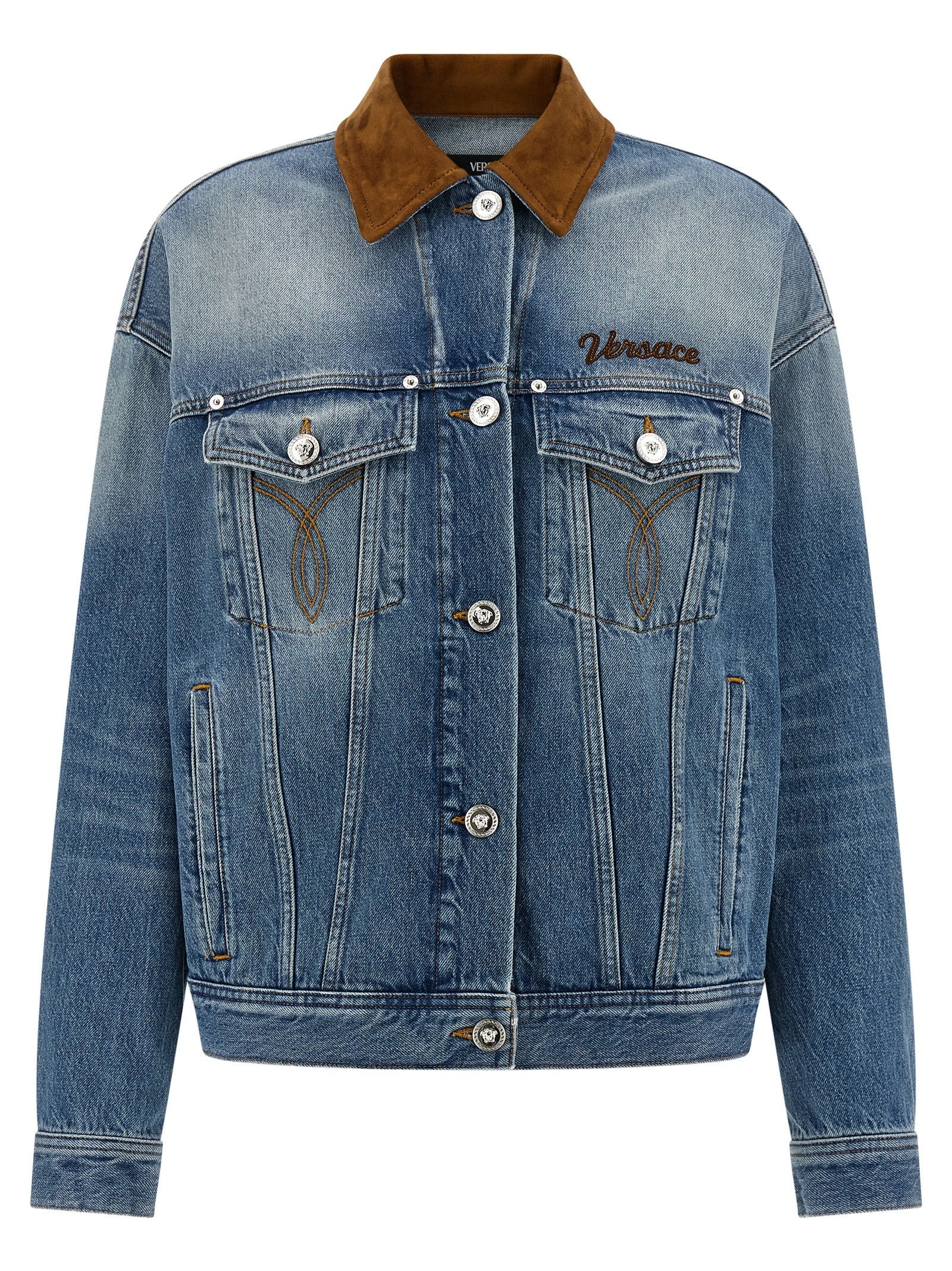 Versace Trucker Jacket Blue