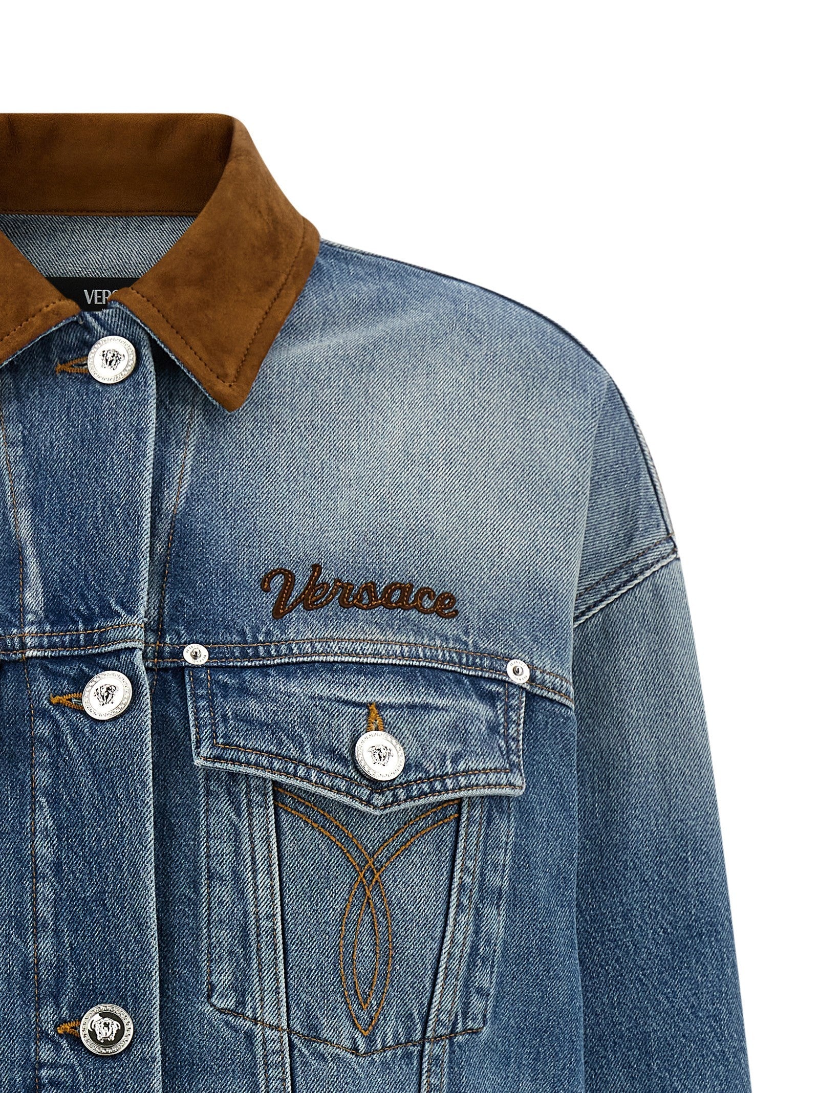 Versace Trucker Jacket Blue