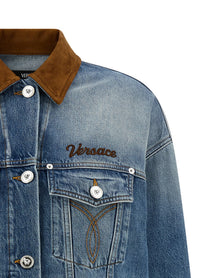 Versace Trucker Jacket Blue
