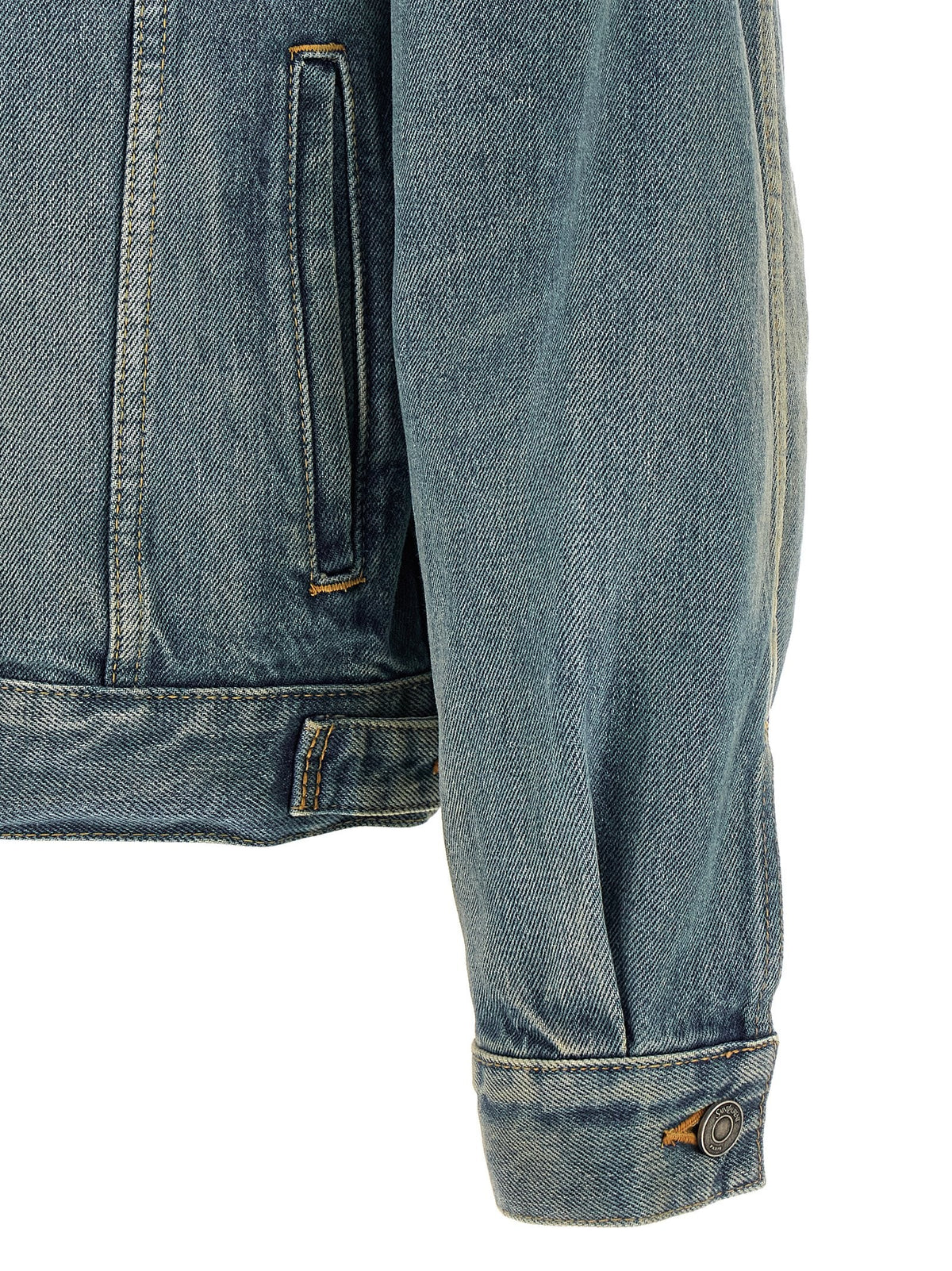 Saint Laurent Trucker Jacket Blue