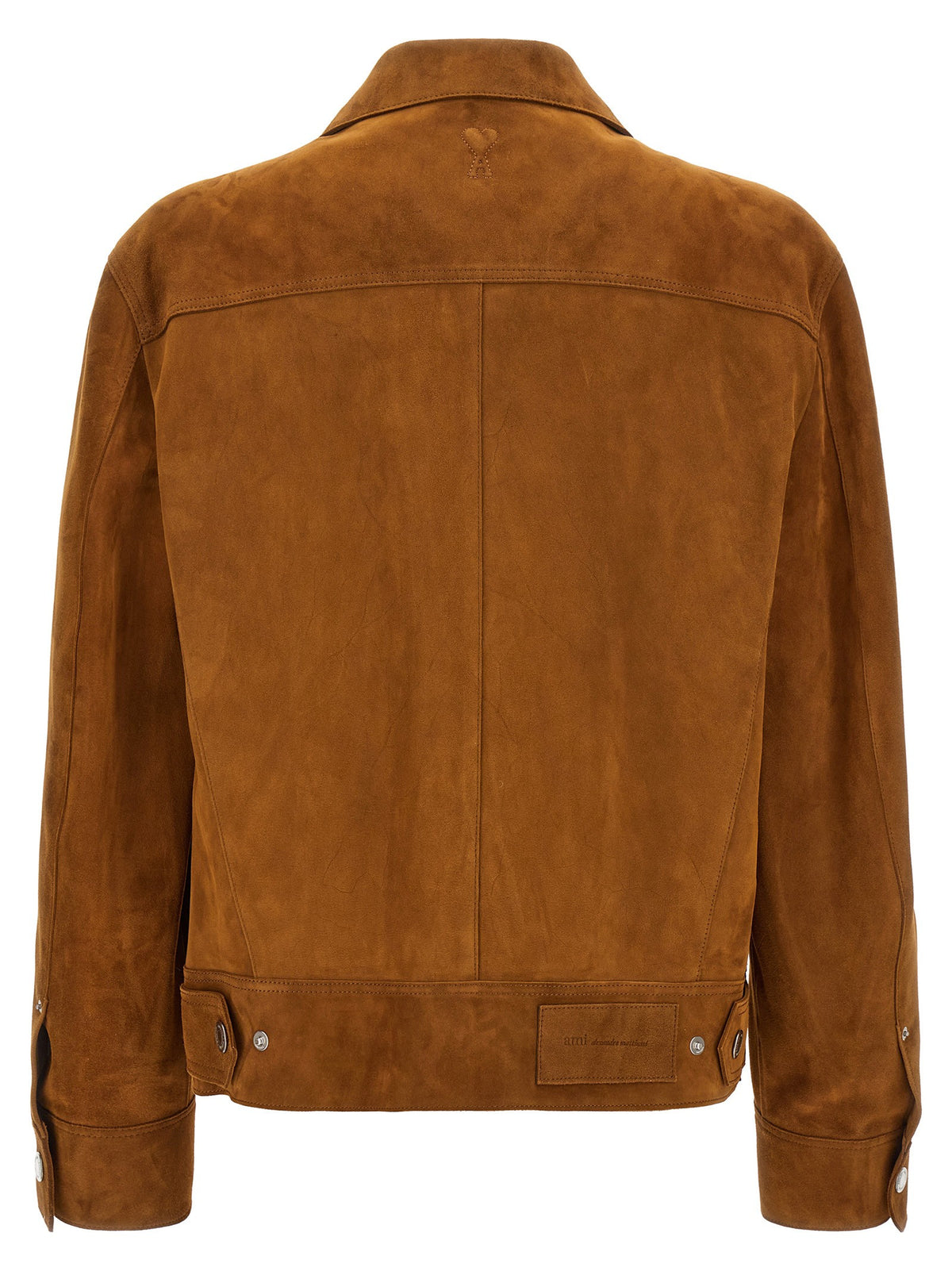 Ami Paris Trucker Jacket Brown