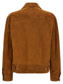 Ami Paris Trucker Jacket Brown