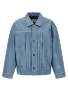FOUND Trucker Pleats Jacket Blue