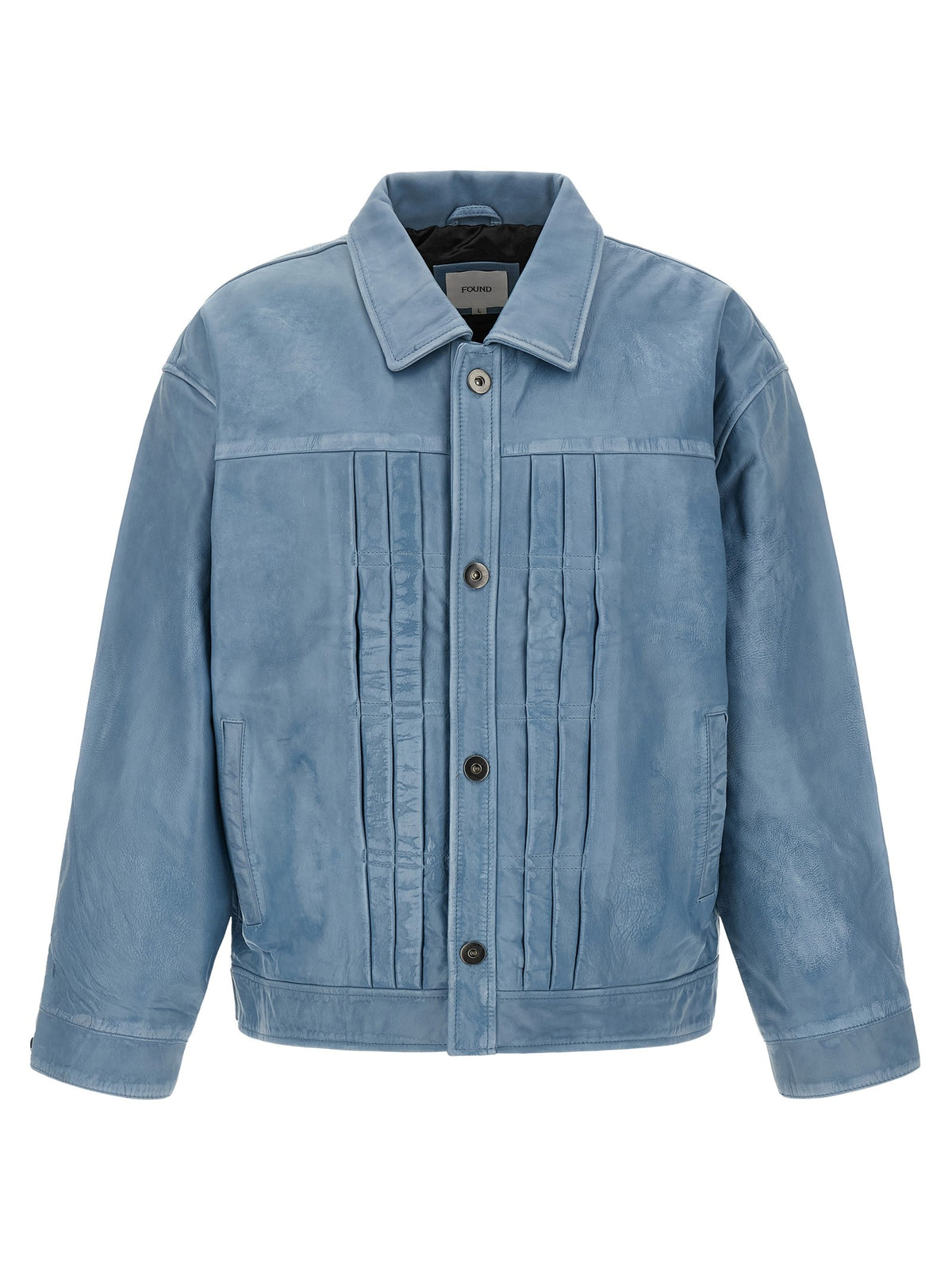 FOUND Trucker Pleats Jacket Blue