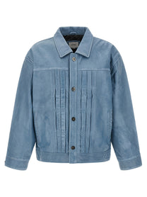 FOUND Trucker Pleats Jacket Blue