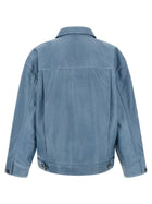 FOUND Trucker Pleats Jacket Blue, view 2