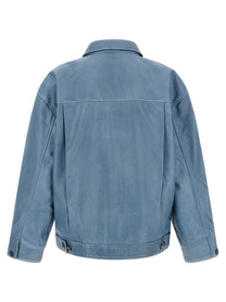 FOUND Trucker Pleats Jacket Blue, view 2
