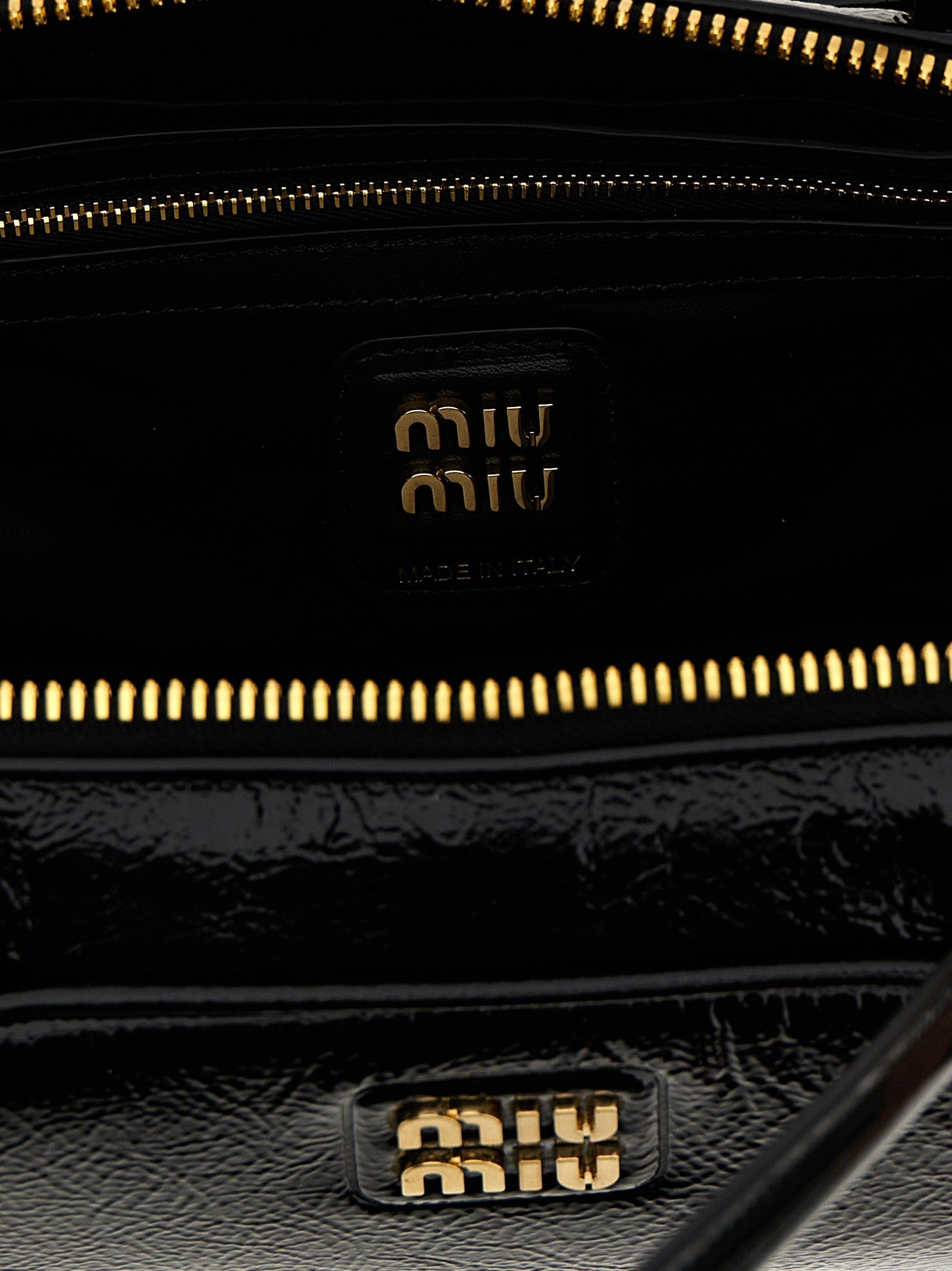 Miu Miu Trunk Hand Bag Black