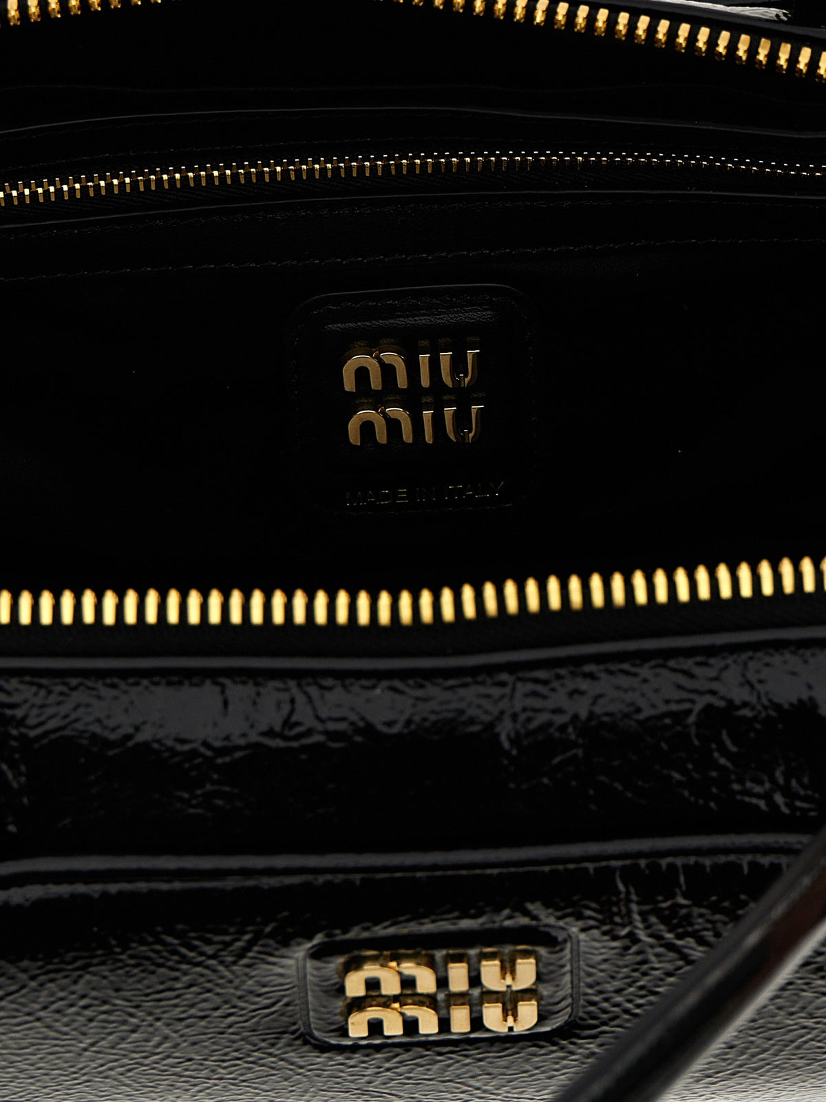 Miu Miu Trunk Hand Bag Black, view 4