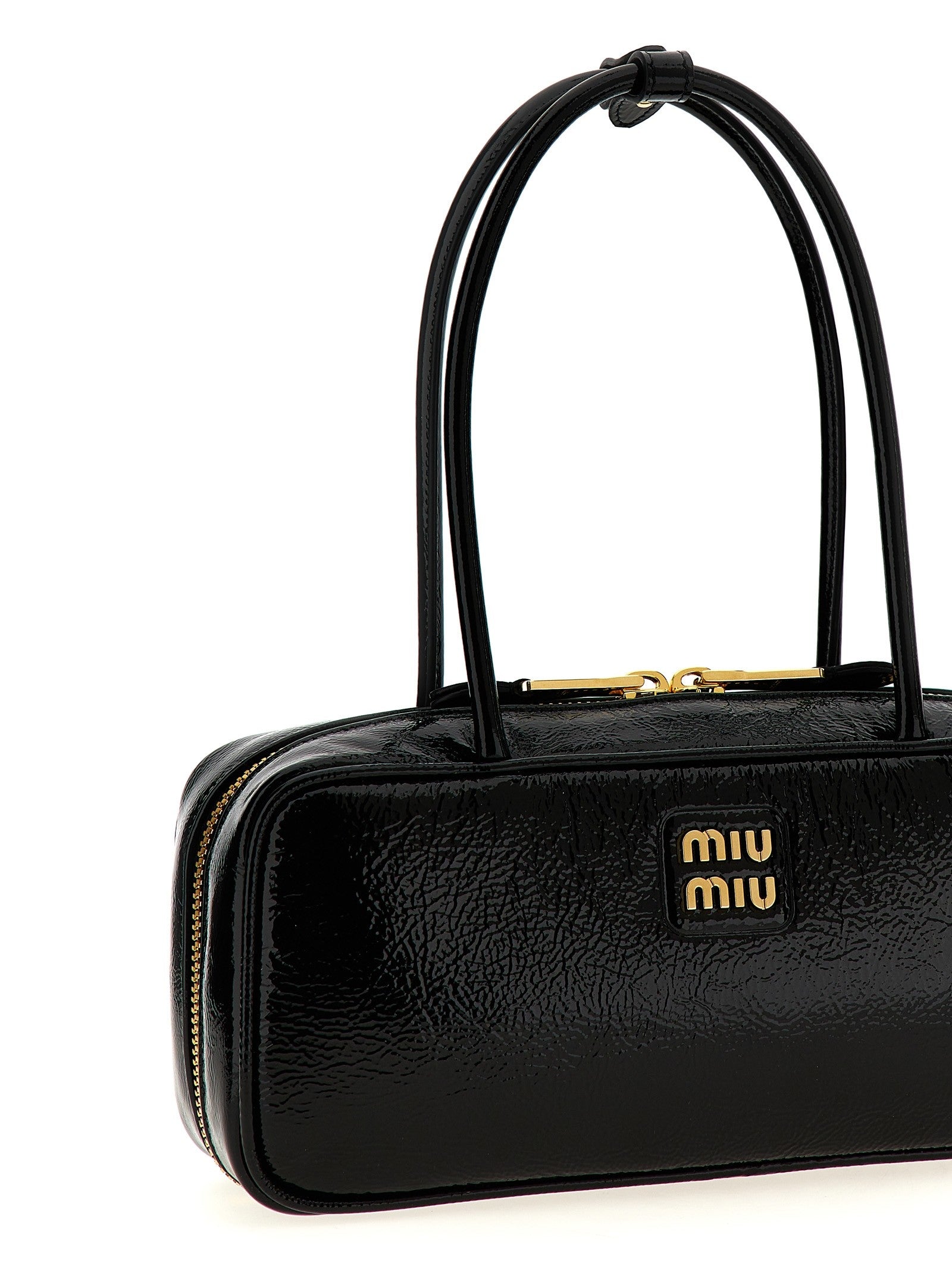 Miu Miu Trunk Hand Bag Black