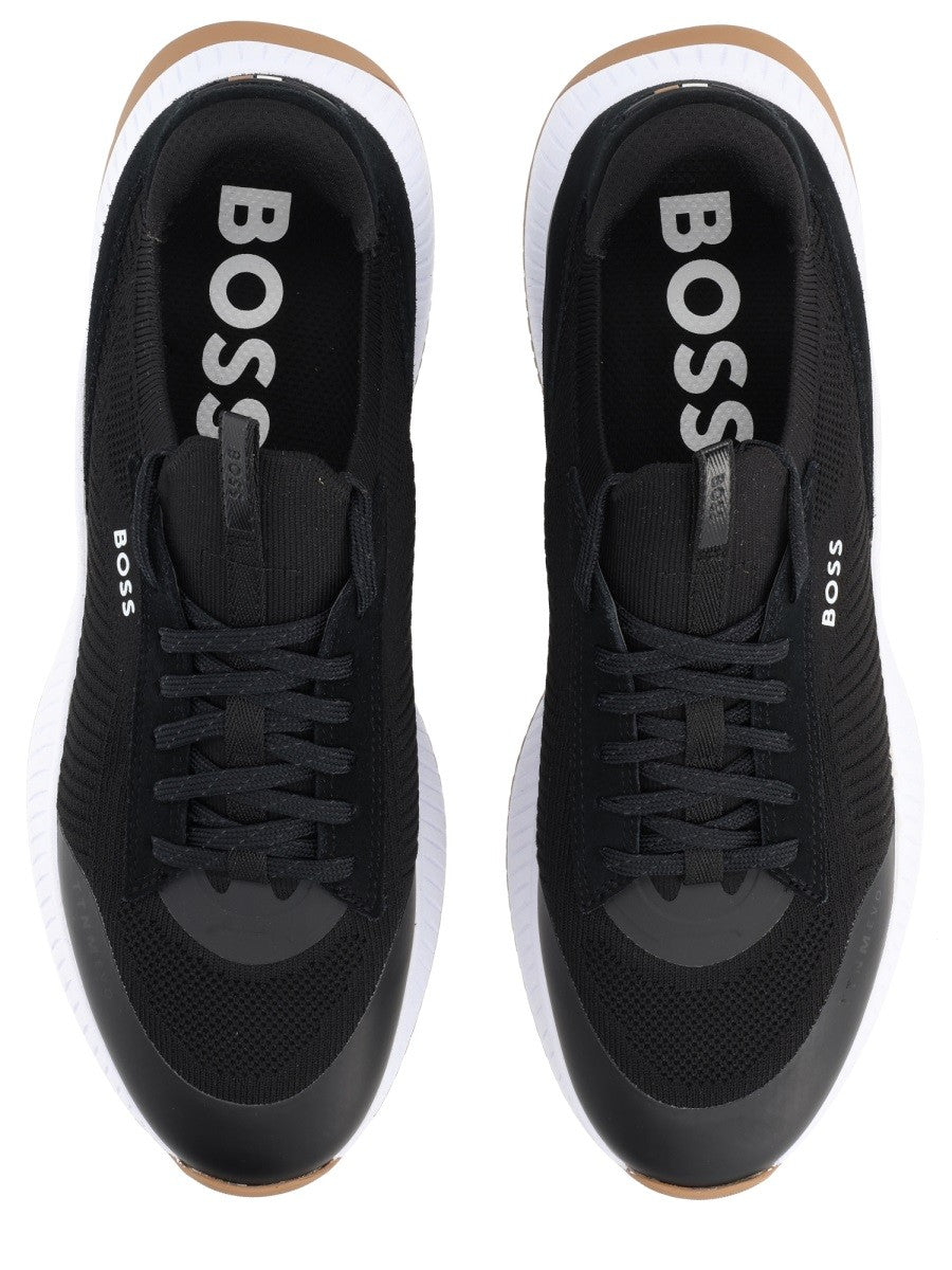 Boss Men's Ttnm Evo Sneaker Blue