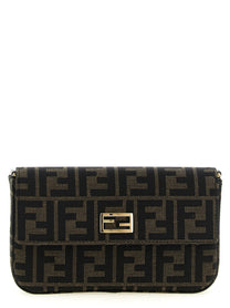 Fendi Tube Wallet on Chain Brown