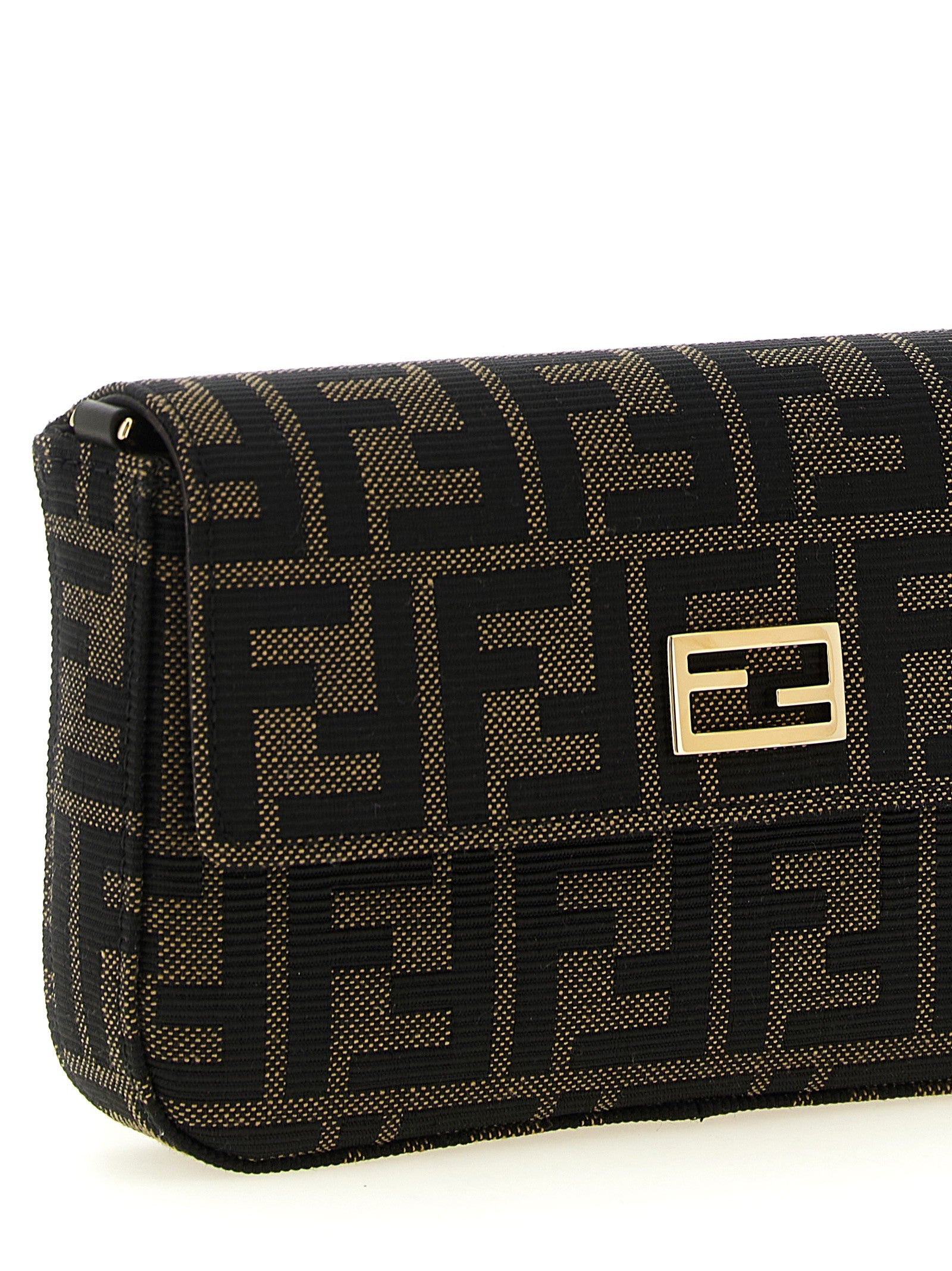Fendi Tube Wallet on Chain Brown