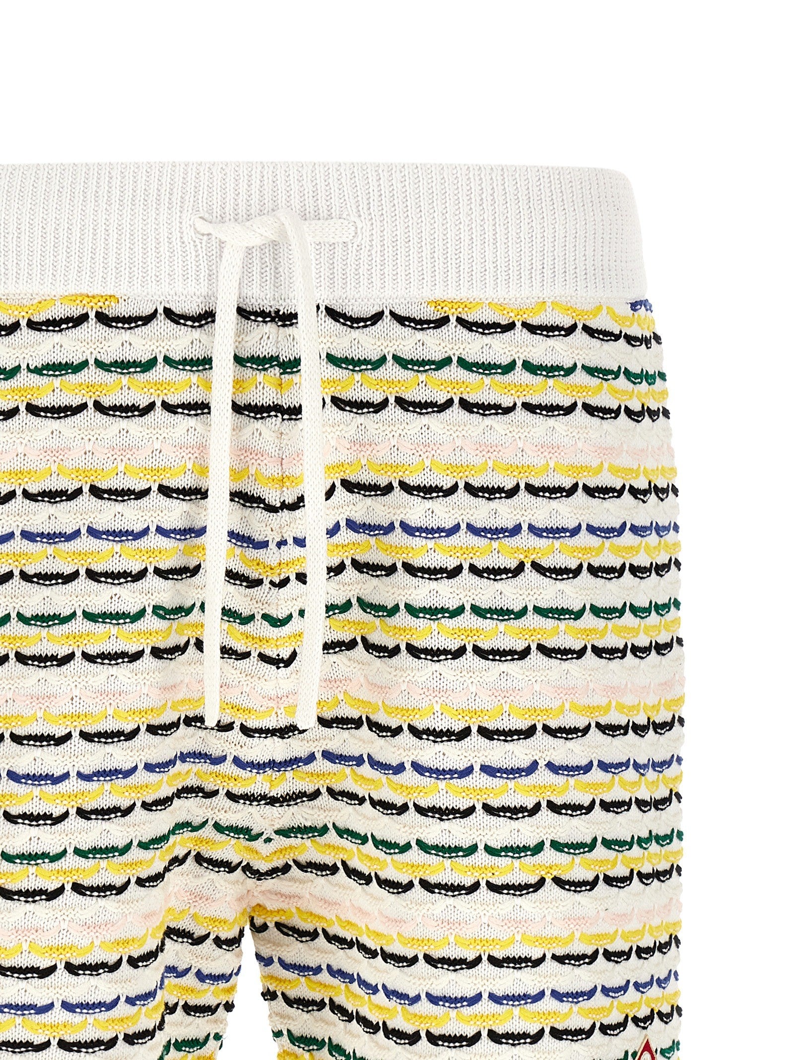 Casablanca Tuck Stitch Bermuda Shorts Gold