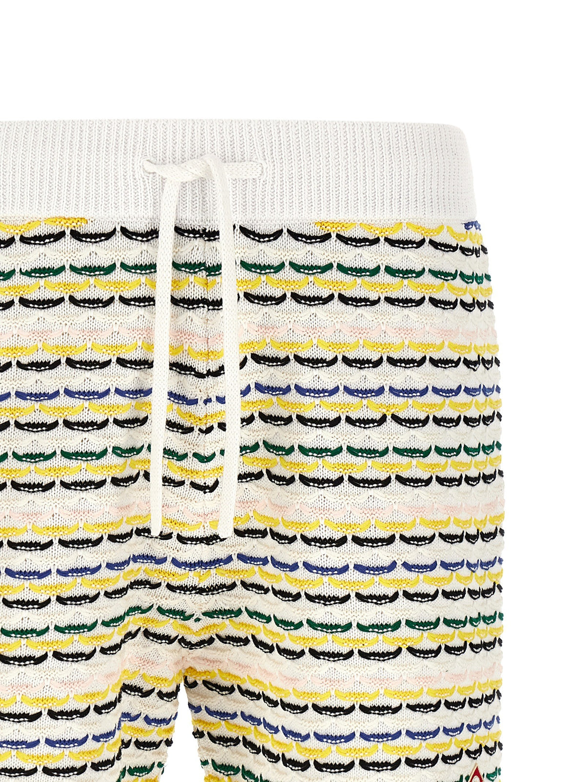 Casablanca Tuck Stitch Bermuda Shorts Gold, view 3