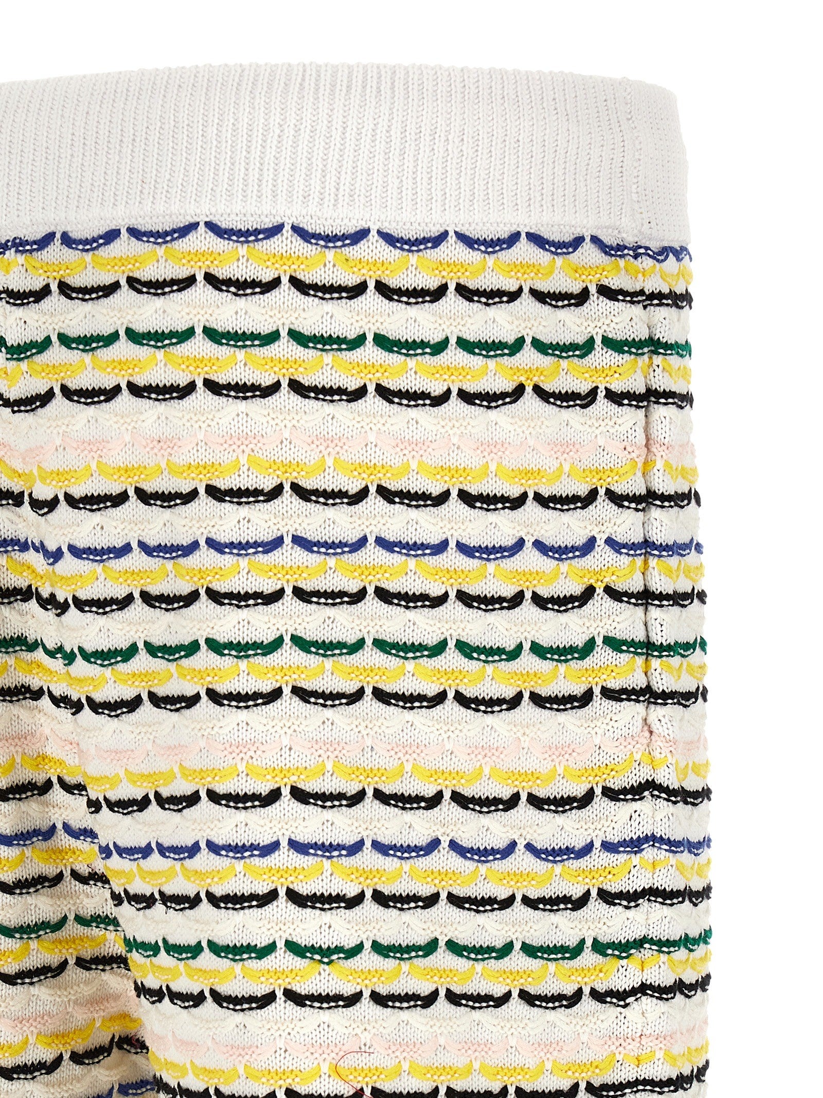 Casablanca Tuck Stitch Bermuda Shorts Gold