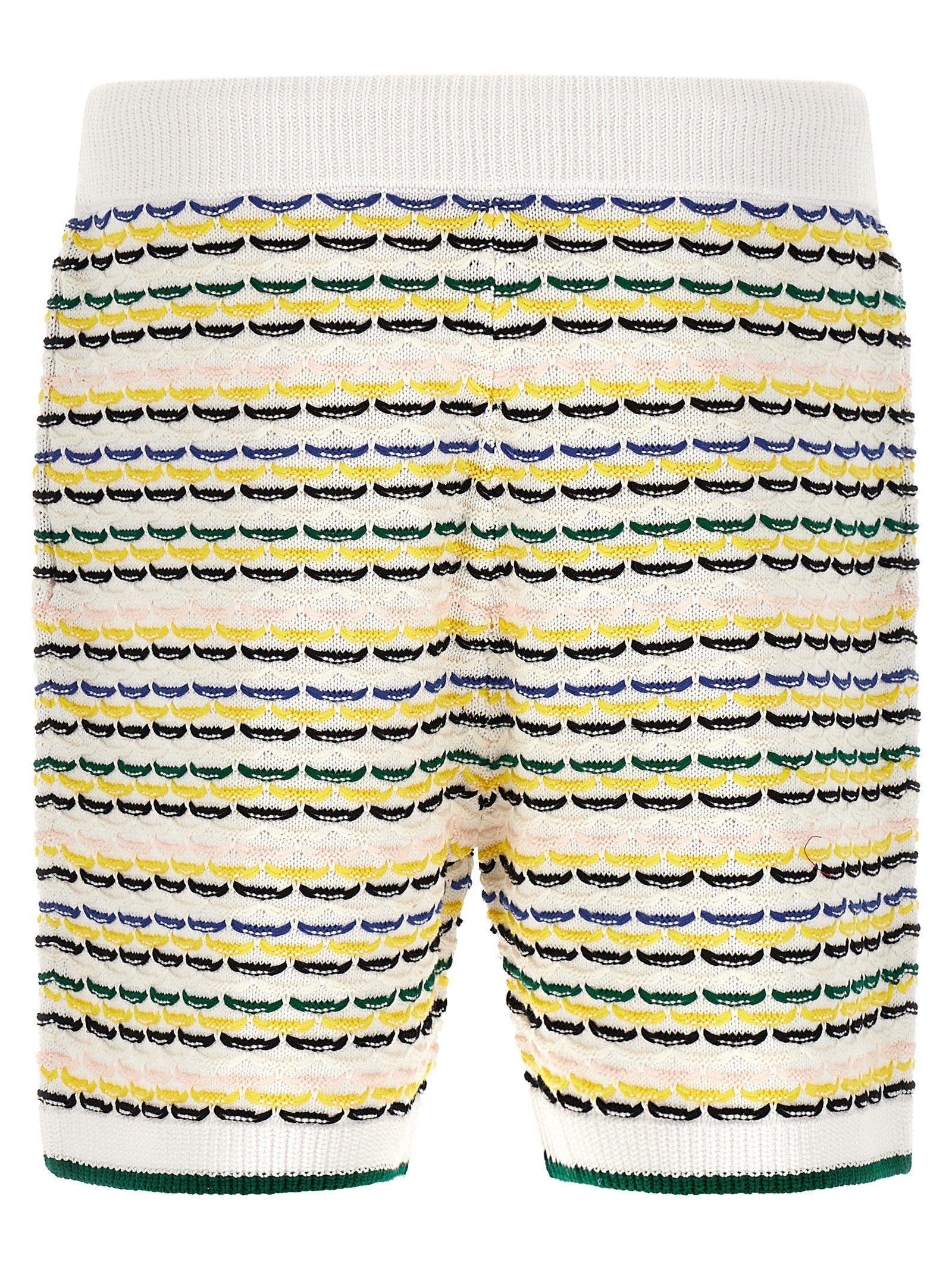 Casablanca Tuck Stitch Bermuda Shorts Gold