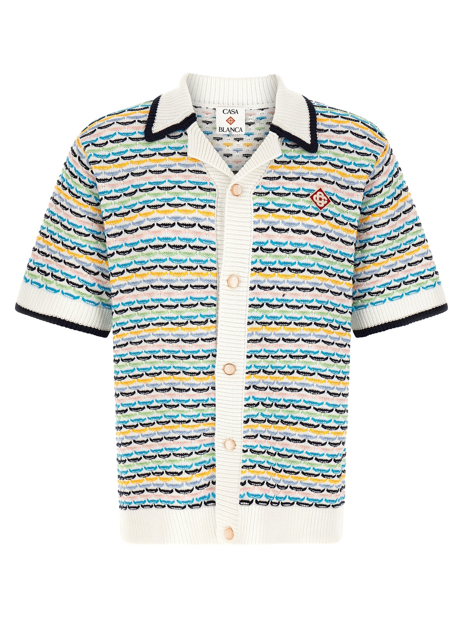 Casablanca Tuck Stitch Shirt Gold