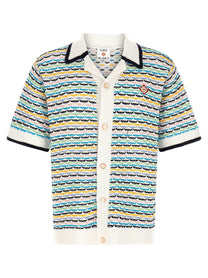 Casablanca Tuck Stitch Shirt Gold