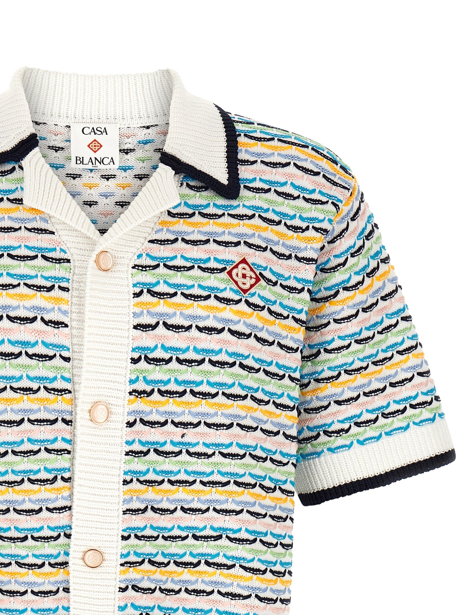 Casablanca Tuck Stitch Shirt Gold