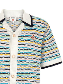 Casablanca Tuck Stitch Shirt Gold