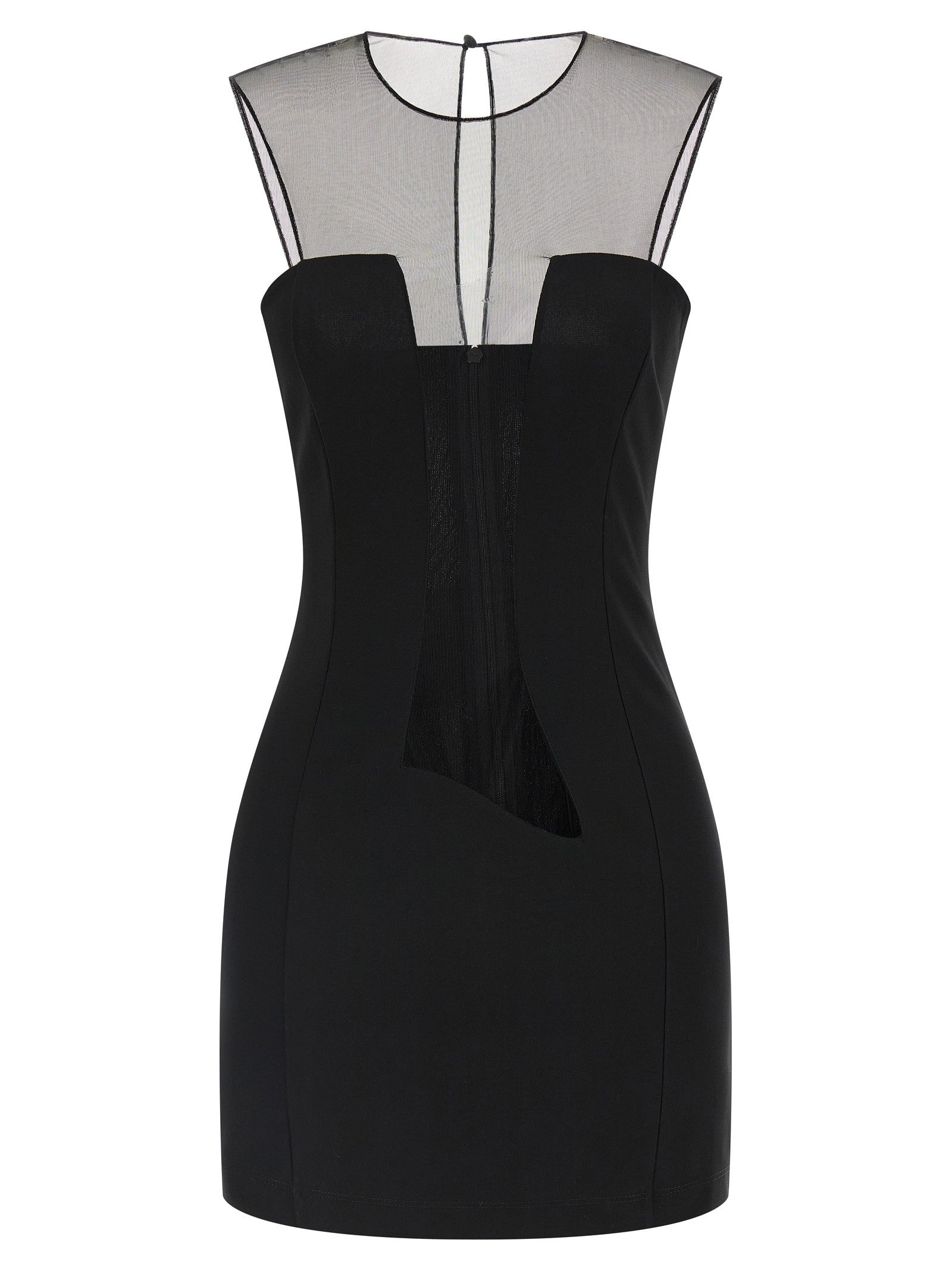 Nensi Dojaka Tulle Insert Dress Black
