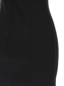 Nensi Dojaka Tulle Insert Dress Black