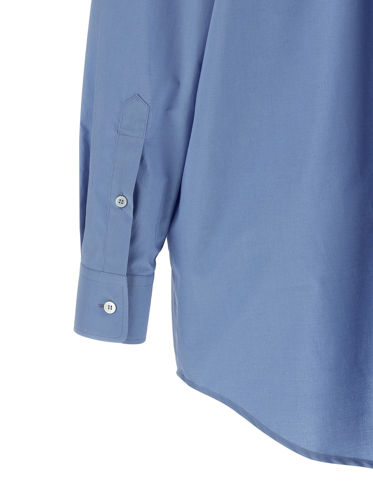 MM6 Maison Margiela Tulle Insert Shirt Blue, view 4