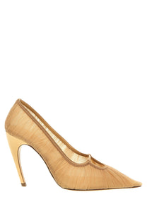 Nensi Dojaka Tulle Pumps Beige