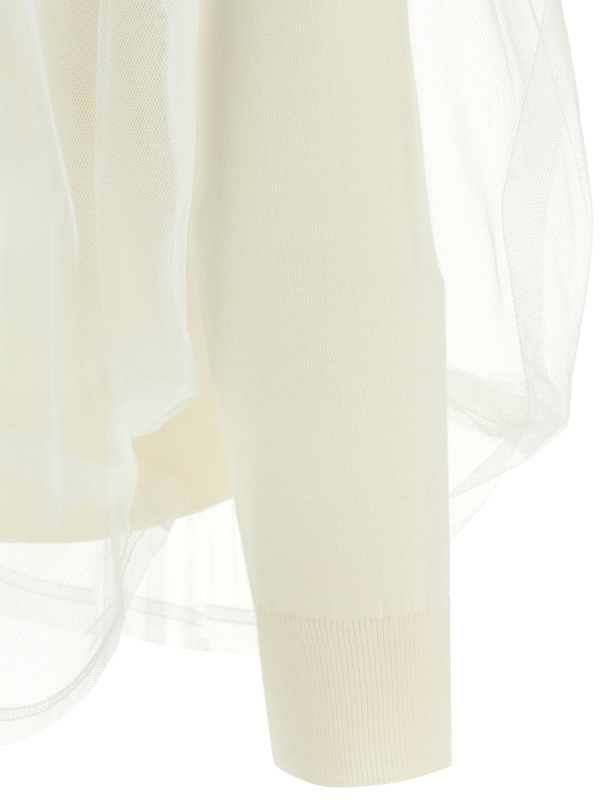 Comme Des Garçons Tulle Sweater White, view 4