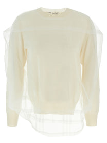 Comme Des Garçons Tulle Sweater White
