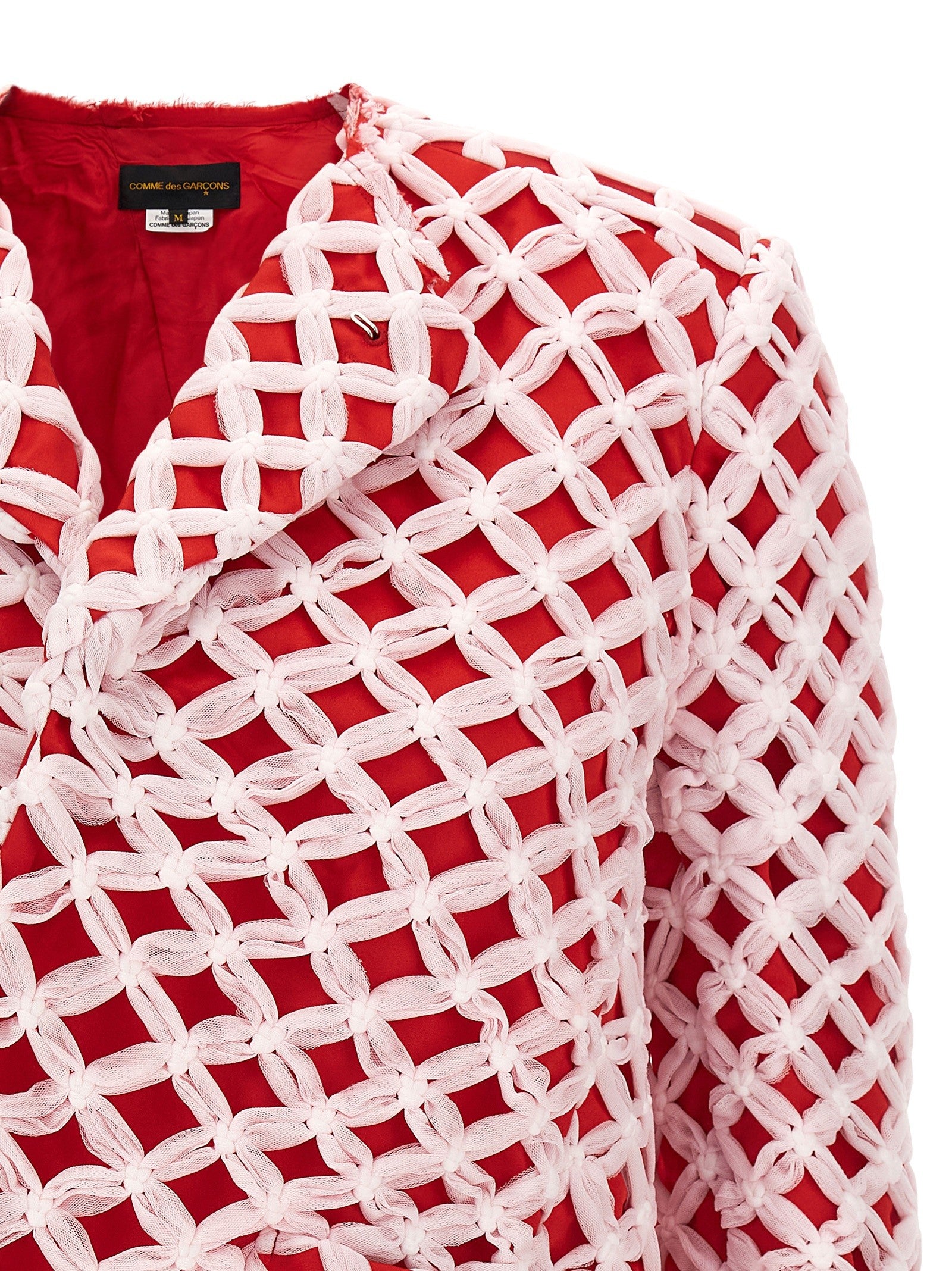 Comme Des Garçons Tulle Weave Blazer Gold