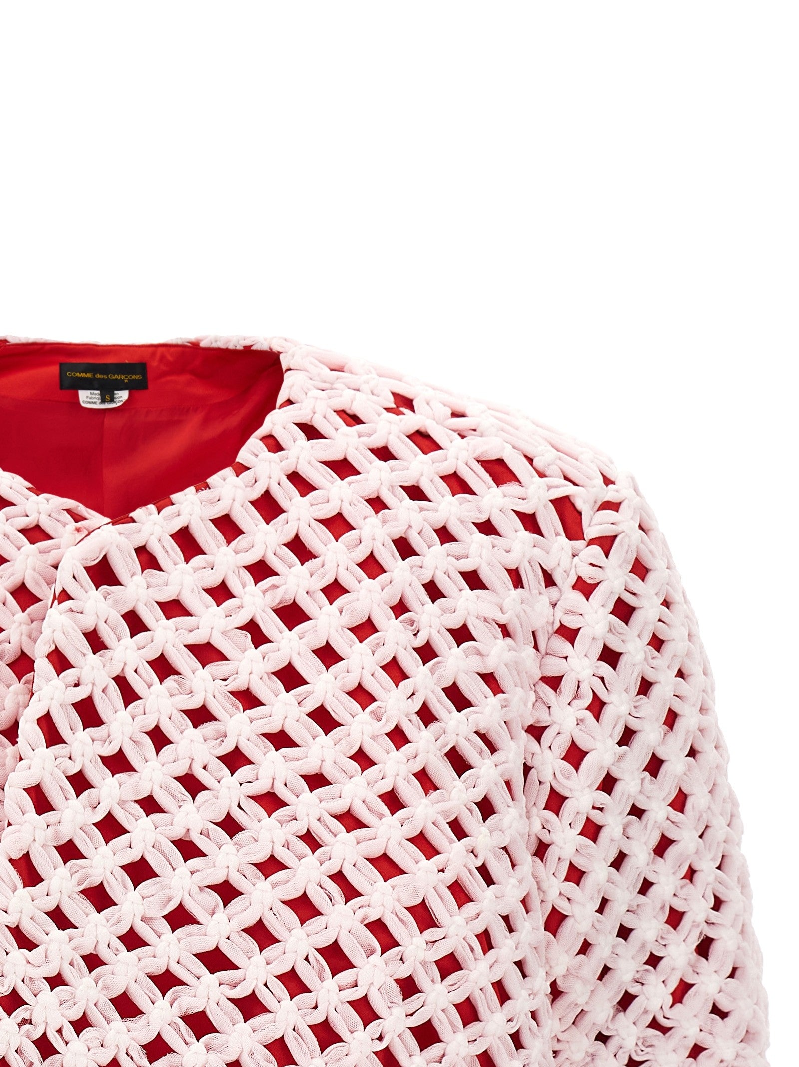Comme Des Garçons Tulle Weave Blazer Gold