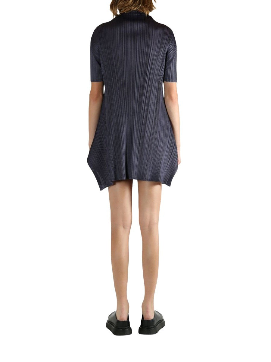 Pleats Please Issey Miyake Women's Tunic Monthly Colors Grey Pleats Please Issey Miyake