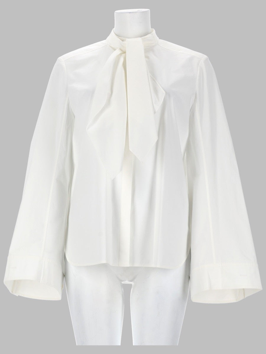 Tory Burch Women's Tunica in Cotone Con Fiocco White