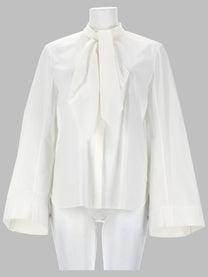 Tory Burch Women's Tunica in Cotone Con Fiocco White