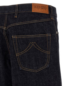 Kenzo Turn up Jeans Blue