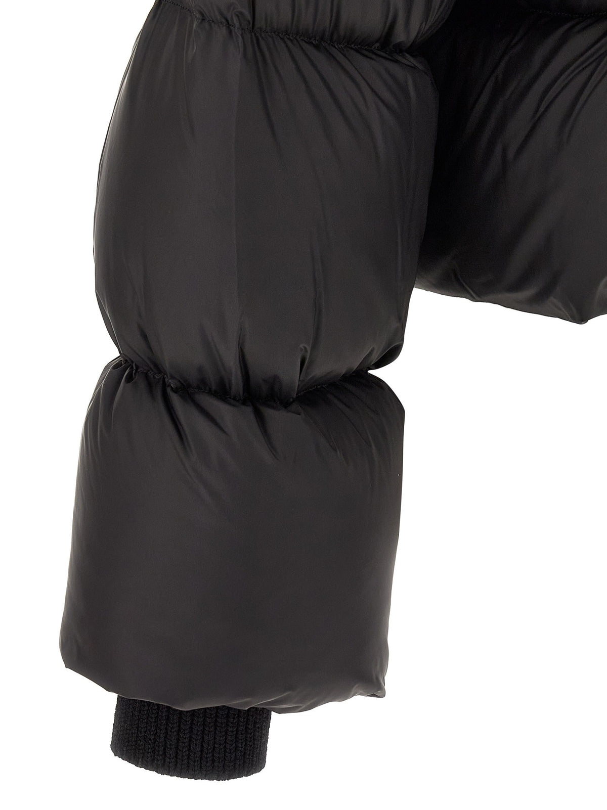 Rick Owens Men's Turtle Nylon Down Jacket Black