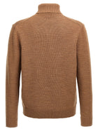 Zanone Turtle Neck Sweater Brown, view 2