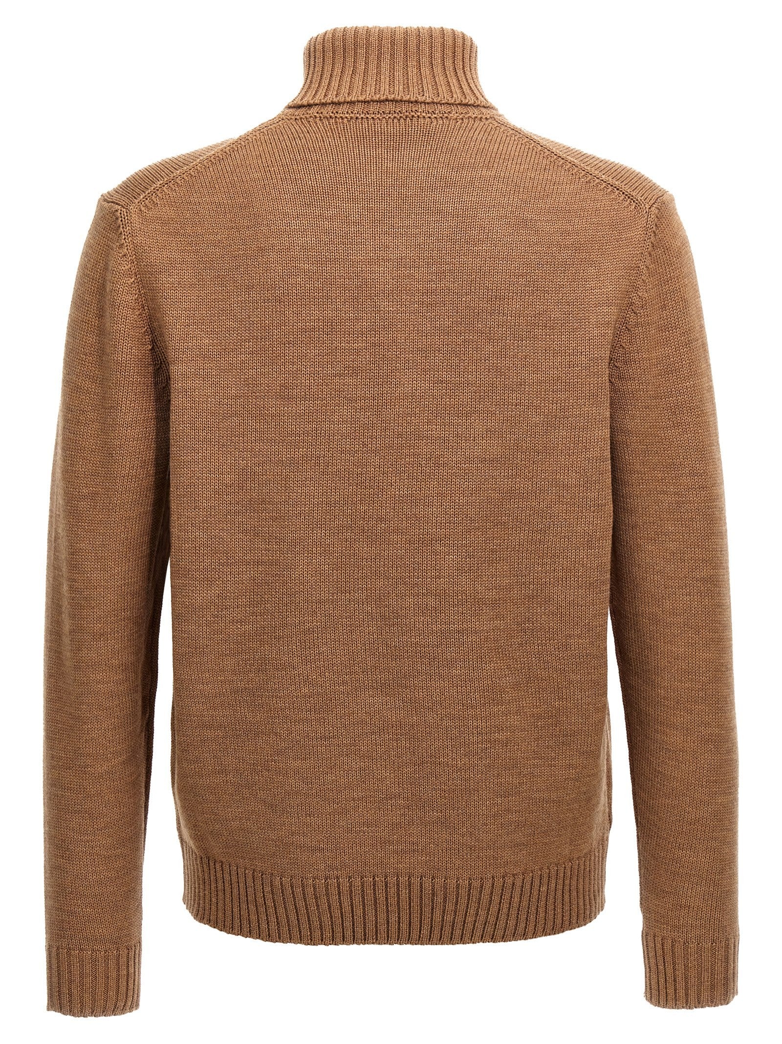 Zanone Turtle Neck Sweater Brown