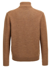 Zanone Turtle Neck Sweater Brown