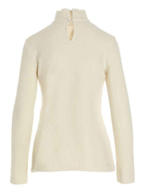 Jil Sander Turtle Neck Sweater White