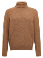 Zanone Turtle Neck Sweater Brown
