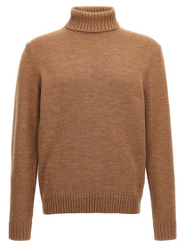 Zanone Turtle Neck Sweater Brown