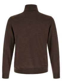 Zanone Turtle Neck Sweater Brown