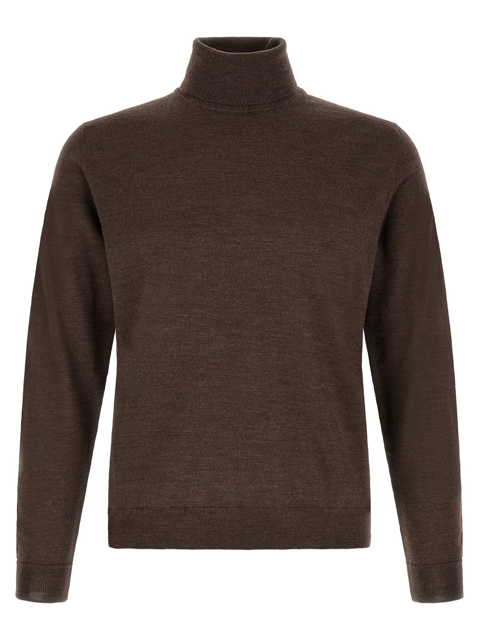 Zanone Turtle Neck Sweater Brown