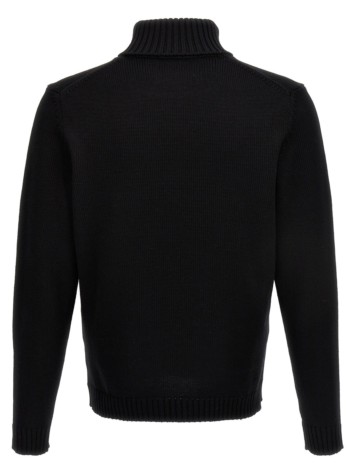 Zanone Turtle Neck Sweater Black, view 2